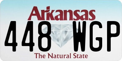 AR license plate 448WGP