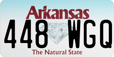 AR license plate 448WGQ