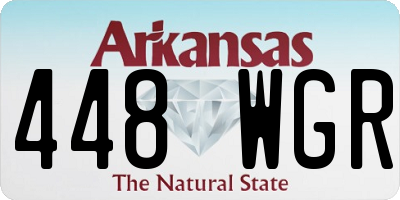 AR license plate 448WGR