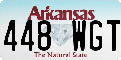 AR license plate 448WGT