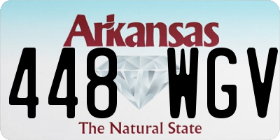 AR license plate 448WGV