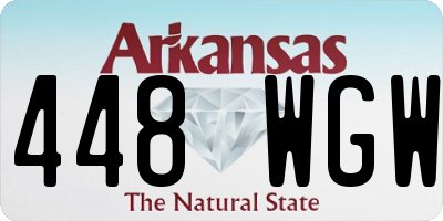 AR license plate 448WGW