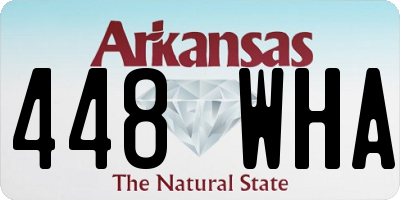 AR license plate 448WHA