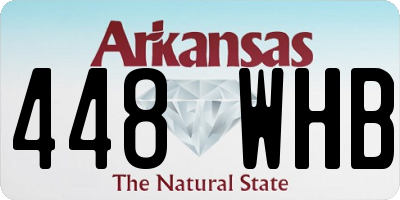 AR license plate 448WHB