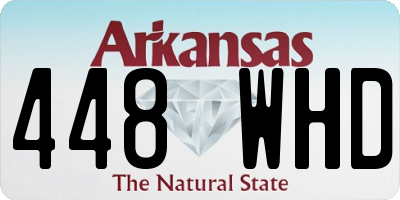 AR license plate 448WHD