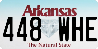 AR license plate 448WHE