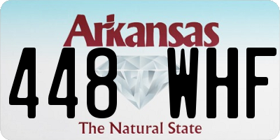AR license plate 448WHF