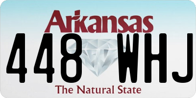 AR license plate 448WHJ