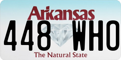 AR license plate 448WHO
