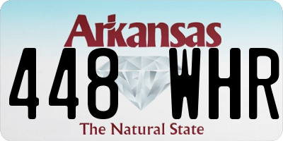 AR license plate 448WHR