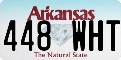 AR license plate 448WHT