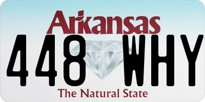 AR license plate 448WHY
