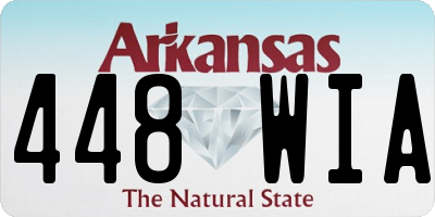 AR license plate 448WIA