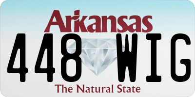 AR license plate 448WIG