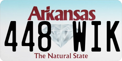 AR license plate 448WIK