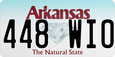 AR license plate 448WIO