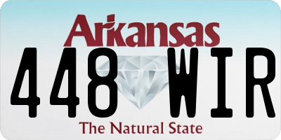 AR license plate 448WIR