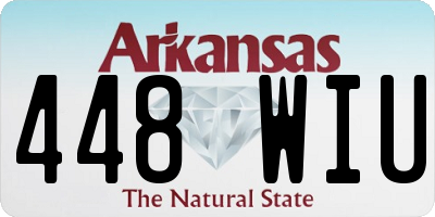 AR license plate 448WIU