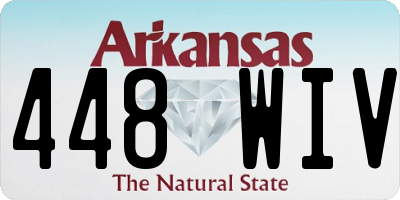 AR license plate 448WIV