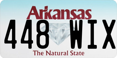 AR license plate 448WIX