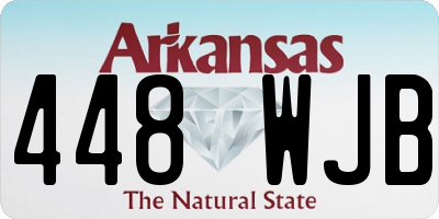 AR license plate 448WJB