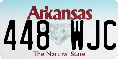 AR license plate 448WJC