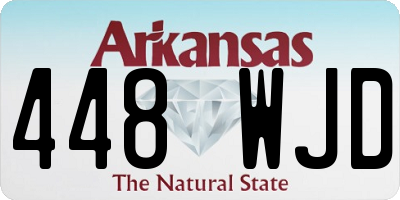 AR license plate 448WJD