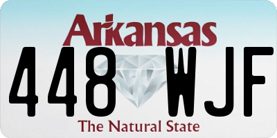 AR license plate 448WJF