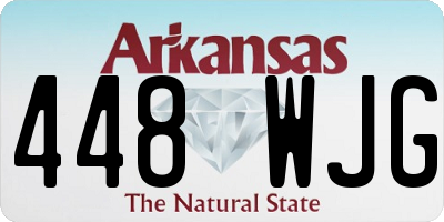 AR license plate 448WJG