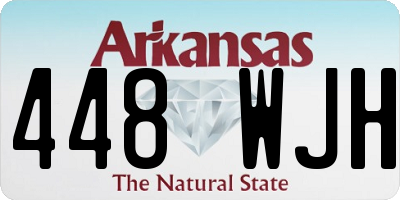 AR license plate 448WJH