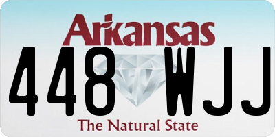 AR license plate 448WJJ