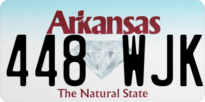 AR license plate 448WJK