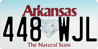 AR license plate 448WJL