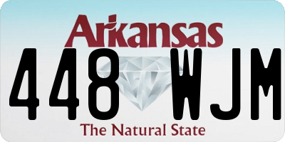 AR license plate 448WJM
