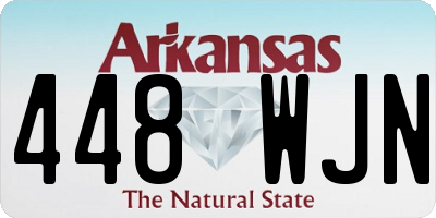 AR license plate 448WJN