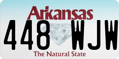 AR license plate 448WJW