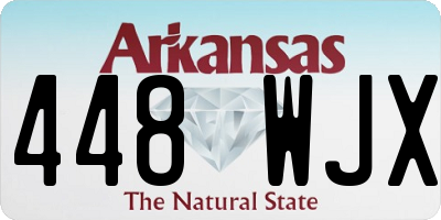 AR license plate 448WJX