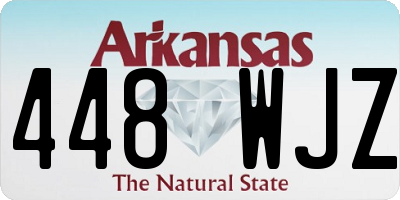 AR license plate 448WJZ
