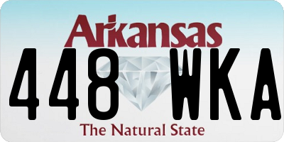 AR license plate 448WKA