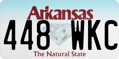 AR license plate 448WKC