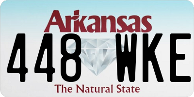 AR license plate 448WKE