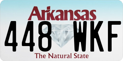 AR license plate 448WKF