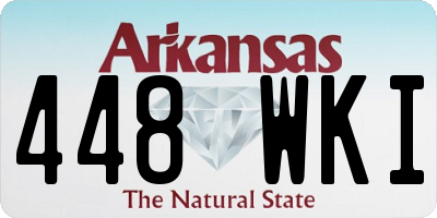 AR license plate 448WKI