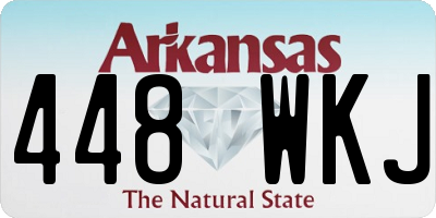 AR license plate 448WKJ