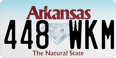AR license plate 448WKM