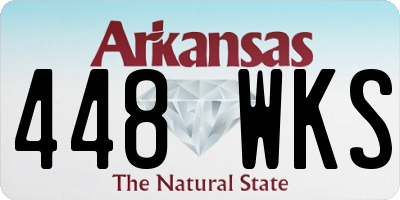 AR license plate 448WKS
