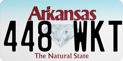 AR license plate 448WKT