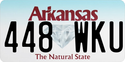 AR license plate 448WKU