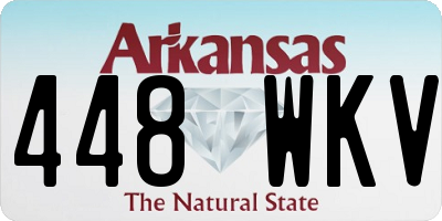 AR license plate 448WKV