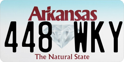 AR license plate 448WKY